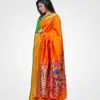 Amba Colour Original Paithani Silk Hand Woven Saree