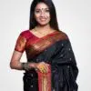 Black Original Silk Zari Pallu Paithani Hand Woven Saree