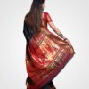 Black Original Silk Zari Pallu Paithani Hand Woven Saree
