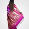 Purple Pecacok Above Pallu Silk Paithani Hand Woven Saree