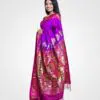 Purple Pecacok Above Pallu Silk Paithani Hand Woven Saree