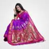 Purple Pecacok Above Pallu Silk Paithani Hand Woven Saree