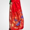 Red Zari Hand Woven Paithani Saree