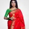 Red Zari Hand Woven Paithani Saree