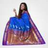 Royal Blue Original Paithani Silk Hand Woven Saree