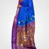 Royal Blue Original Paithani Silk Hand Woven Saree