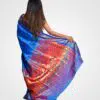 Sky Blue Orginal Silk Zari Pallu Paithani Hand Woven Saree