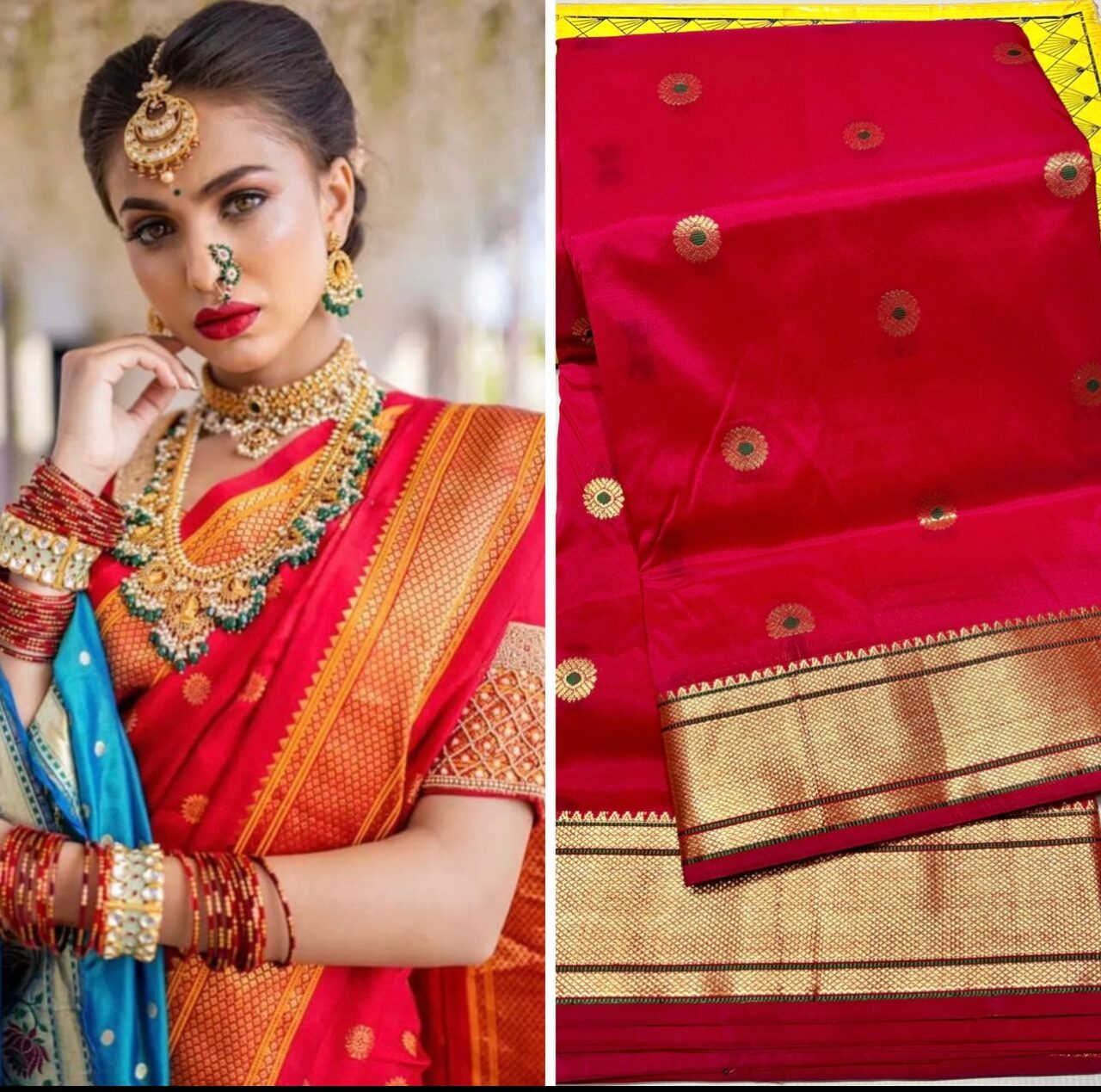 Meena Kalanjali Semi Paithani