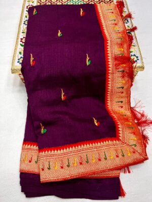Muniya Soft Semi Silk Paithani