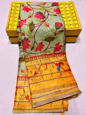 Bambu Silk Brocade Paithani