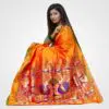Yellow Amba Colour Original Paithani Silk Hand Woven Saree